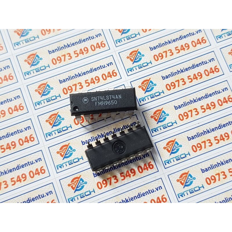 [ Combo 5 chiếc] SN74LS74AN, 74LS74 IC số DIP-14