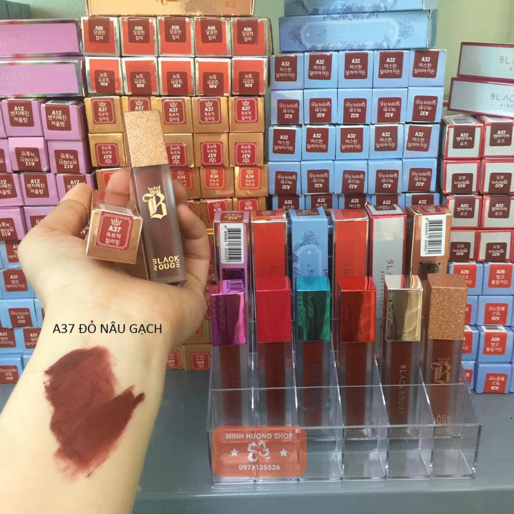 Son kem HANDMADE A37 đỏ nâu gạch ( thiết kế son BLack ver7 ) | BigBuy360 - bigbuy360.vn