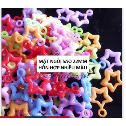 (p117-60) 10-50gam mặt ngôi sao 22mm có móc