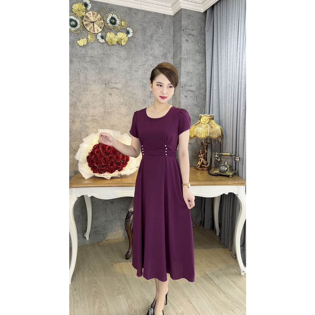 Đầm Trung Niên   Bigsize Màu Sắc Trẻ Trung Tươi Sáng Họa Tiết Sang Trọng Đi Làm Đi Tiệc Cho Bà