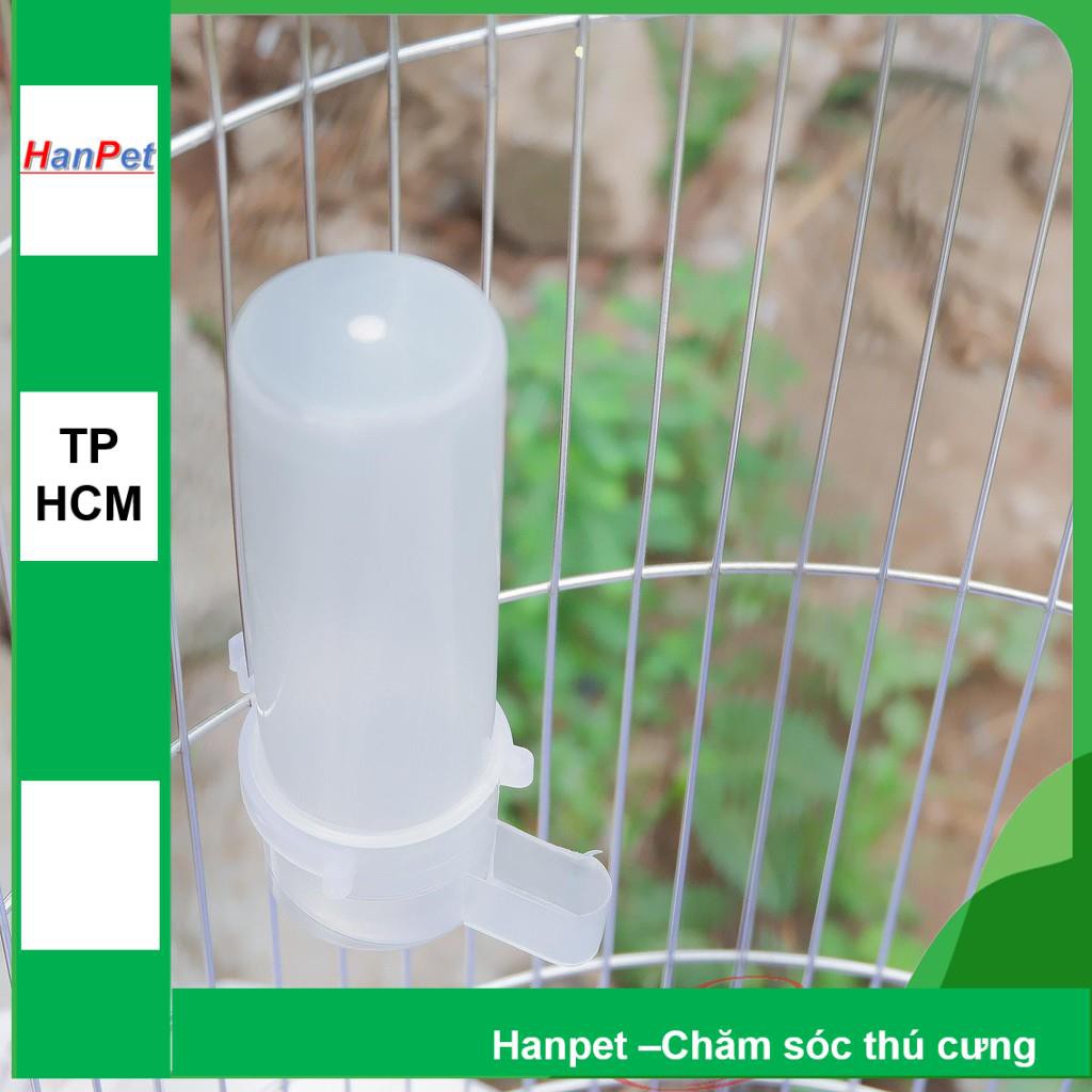 HCM-Bộ máng ăn + uống cho chim (Bộ tròn) dạng treo chuồng lồng - máng ăn uống chim cảnh, gà tre, gà đá,nhím, c