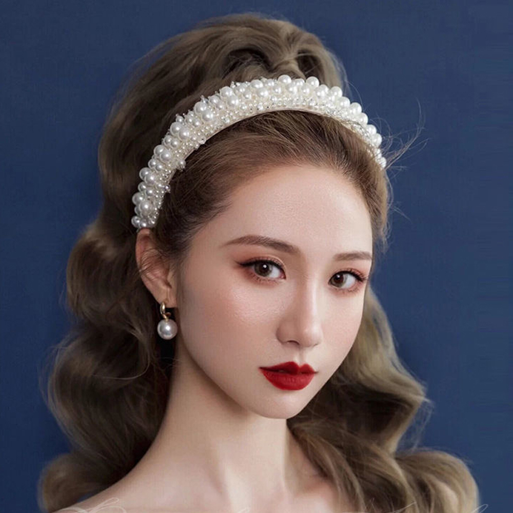 Cài Tóc Đính Ngọc Trai Giả Thanh Lịch Cho Nữ