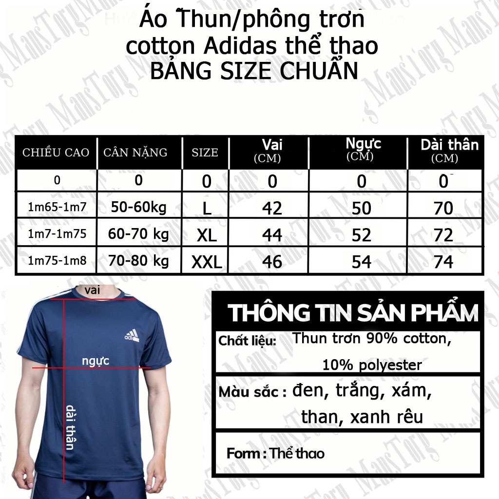 Hàng lẻ size Áo thun/ Áo phông trơn Coton 100%  Das Thể Thao Nam- Hàng xuất dư- Rẻ đẹp- Thiết kế thời Trang