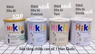Sữa Hikid Nội địa chuẩn cho bé