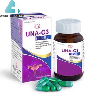 UNA C3 New Hỗ trợ điều trị u xơ, u nang Lọ 60 viên