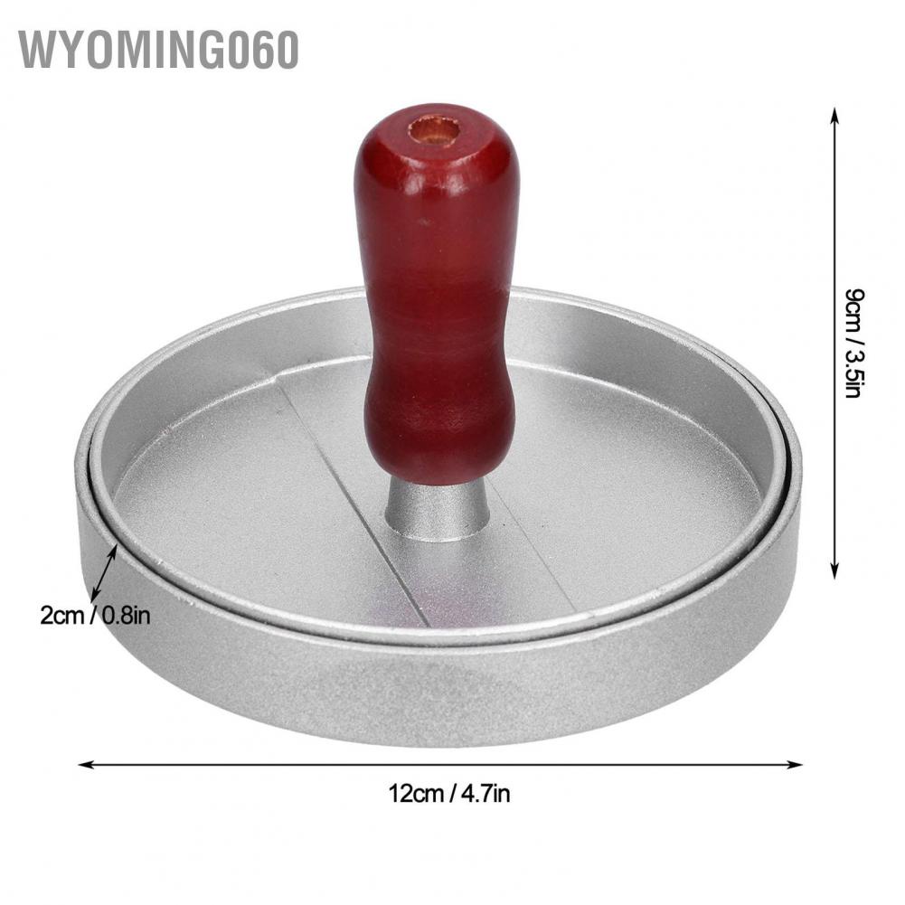 [Hàng Sẵn] Máy ép bánh hamburger bằng hợp kim nhôm, máy ép bánh thịt, bánh đậu phụ, cơm nắm, máy ép phun sơn, thịt hamburger【Wyoming060】