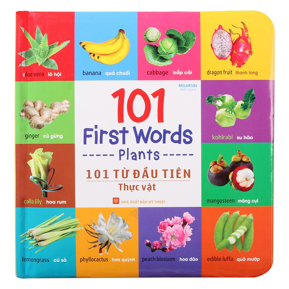 Sách - 101 First Words - Plants (101 Từ Đầu Tiên - Thực Vật - Song Ngữ Anh Việt)