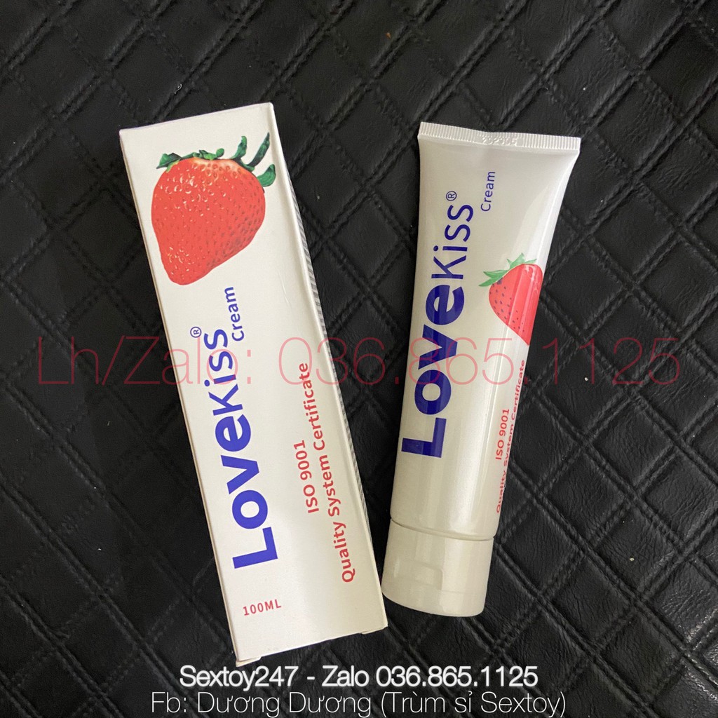 Gel Bôi Trơn Hương Dâu Tây LoveKiss - 100ML - Siêu Trơn Siêu Thơm