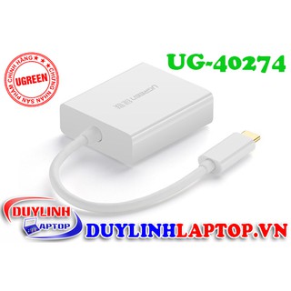 Cáp chuyển đổi USB Type C sang VGA Ugreen 40274 | USB C | USB Type C 3.1