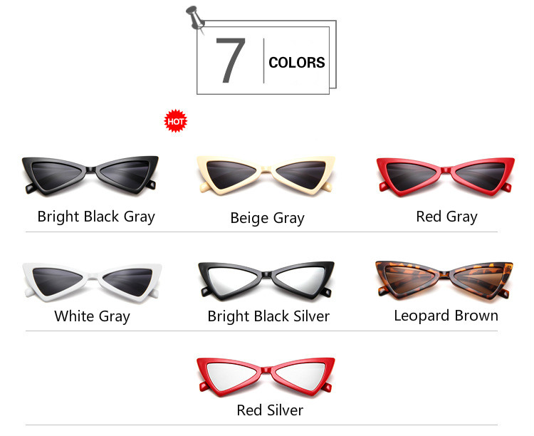 Kính Mát Mắt Mèo Gọng Nhỏ Phong Cách Retro