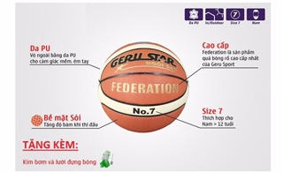 BÓNG RỔ DA GERUSTAR số 7
