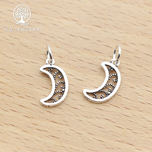Charm bạc hình sao, mặt trăng khuyết - NQ Jewelry