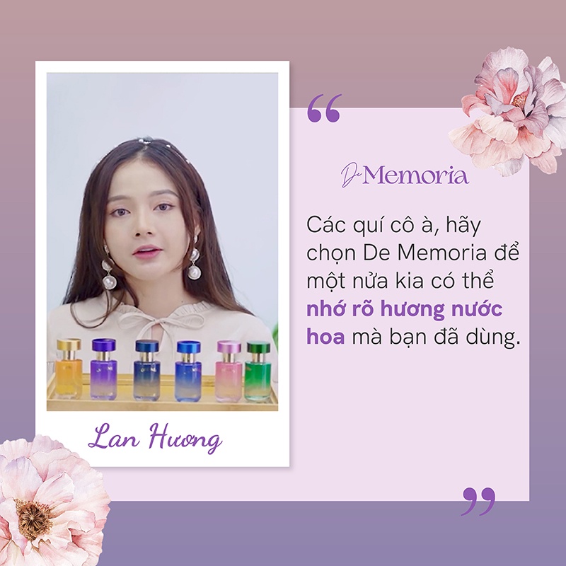 [Mã FMCGMALL giảm 8% đơn từ 250K] Nước Hoa De Memoria 05 Montpellier 30ml