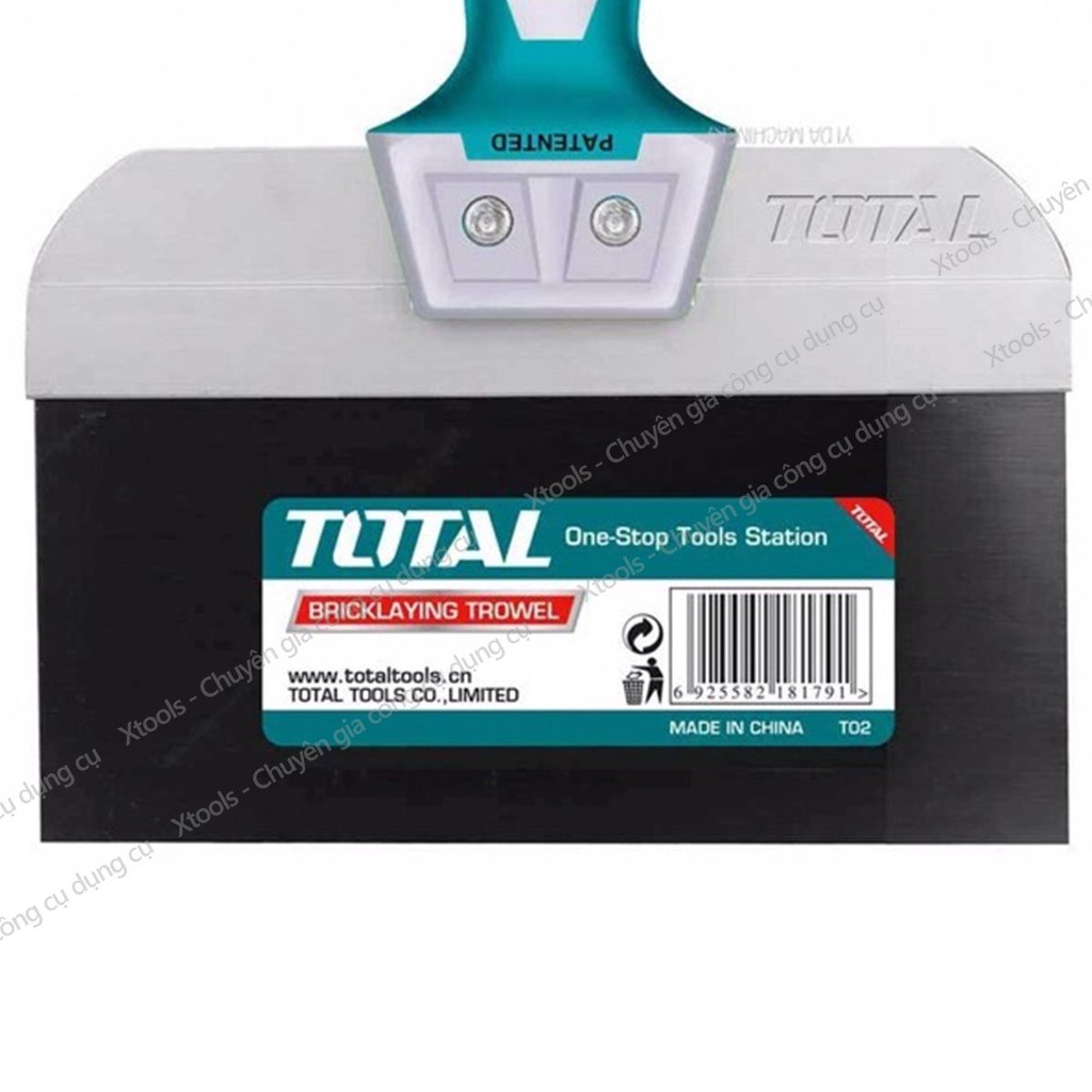 Dao cạo sơn TOTAL 8-10&quot;, bay sủi sơn, cạo sàn, cạo tường, đa chức năng hợp kim nhôm bền chắc, tay cầm chống trượt