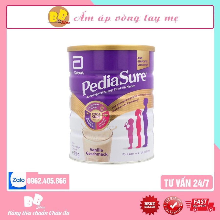 Sữa bột Pediasure Đức cho trẻ biếng ăn, chậm lớn 400g-850g
