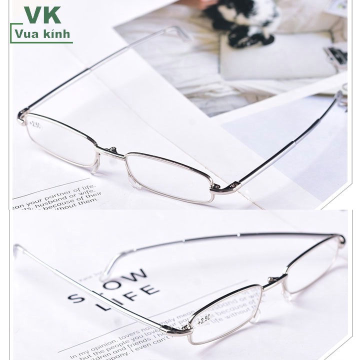 Kính lão gọng rút hộp thiếc