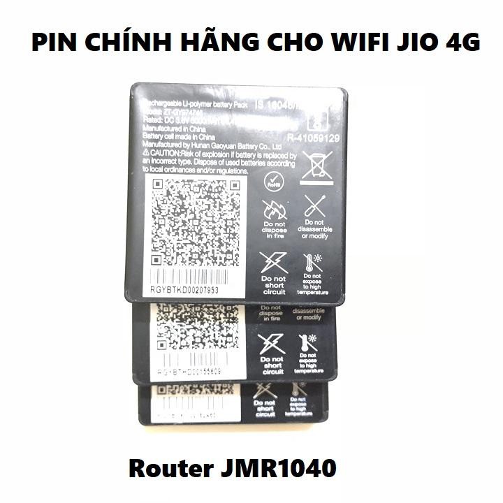 Pin Gắn Trong - pin zte thay thế cho bộ phát wifi bán chạy tốc độ số 1 ,pin jio jmr 1040 bền bỉ pin 3000 mah