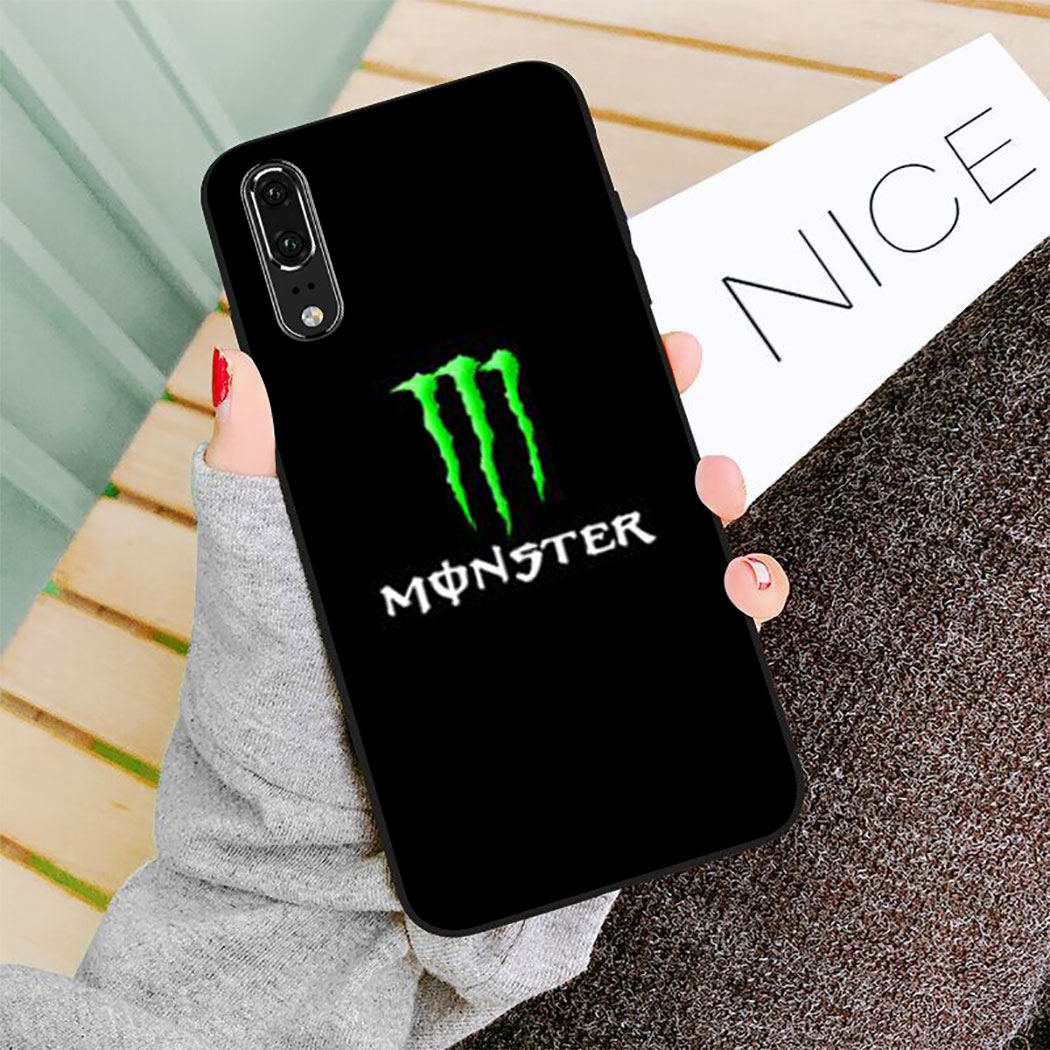 YN95 Monster Energy Silicone Case Soft Cover Huawei Nova 3 3i 4 4E 5i 5T 7 SE