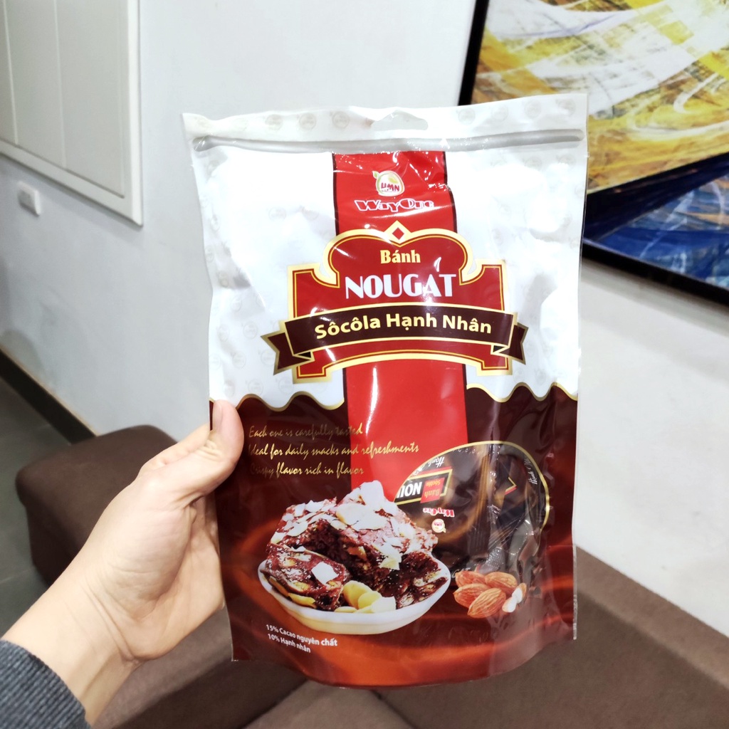 Bánh Nougat socola _ hạnh nhân (bánh hạnh phúc ) 250g ^^