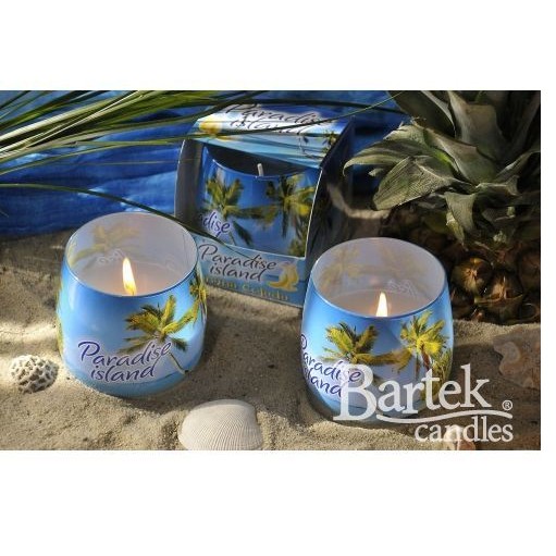 Ly nến thơm Bartek Candles BAT8964 Paradise Island 100g (Hương gió biển)
