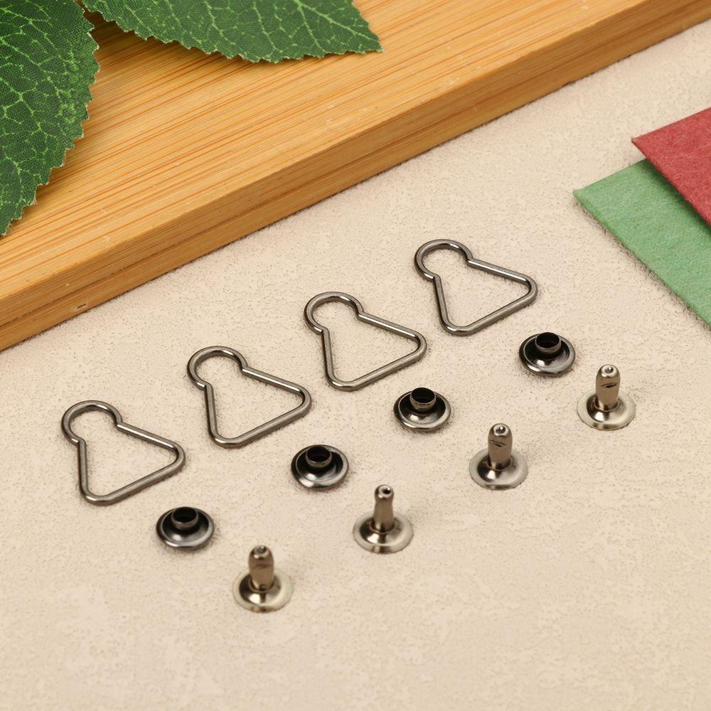 Bộ 4 Nút Thắt Lưng Hình Hồ Lô Bằng Kim Loại DIY