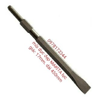 Mũi đục dẹp maklta dài 450mm lục giác 17mm