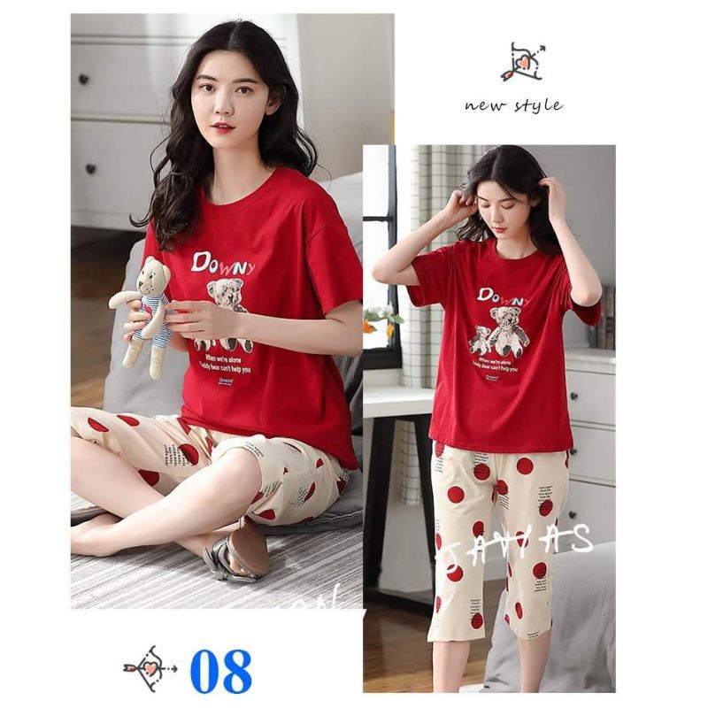 Bộ quần áo ngủ họa tiết MS 001 | BigBuy360 - bigbuy360.vn