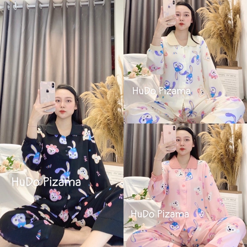 Bộ Ngủ Pijama Lụa Mango Cổ Sen  -Loại 1 ( có video+Ảnh)