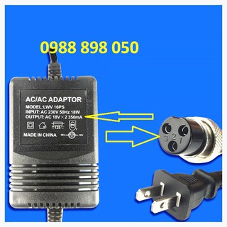 BỘ NGUỒN BÀN TRỘN ÂM MIXER YAMAHA AC 18V X2 350MA JACK 3 PIN