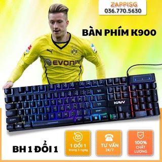 Bàn Phím Cơ Đẹp Bàn Phím Máy Tính Có Dây Bàn Phím K900 KAW Cao Cấp Tích Hợp Đèn Led Siêu Đẹp
