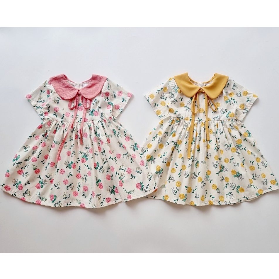 Váy bé gái mùa hè chất liệu mềm mát ⚡ 𝗙𝗥𝗘𝗘𝗦𝗛𝗜𝗣 ⚡ Đầm cho bé gái họa tiết hoa nhí dễ thương