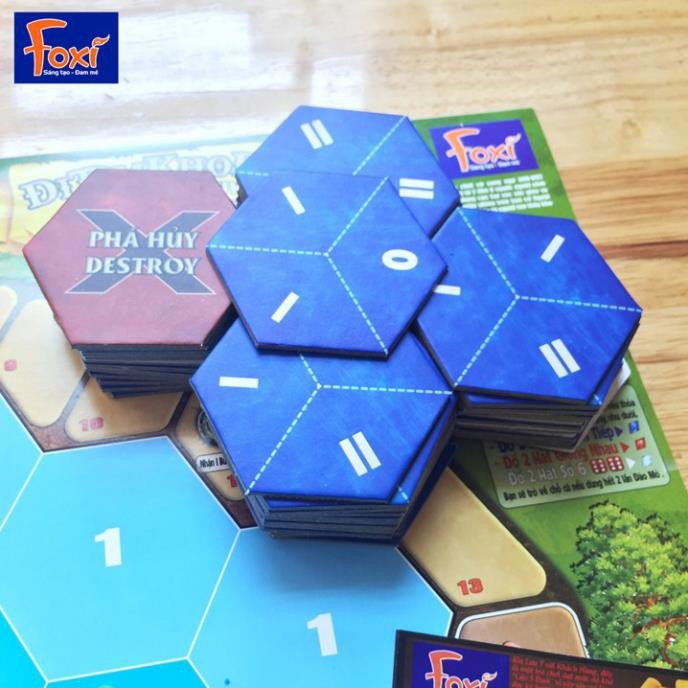 Board game-Đi tìm kho báu phần 3 Foxi-đồ chơi gia đình tương tác phát triển tư duy-kỹ năng-tập trung