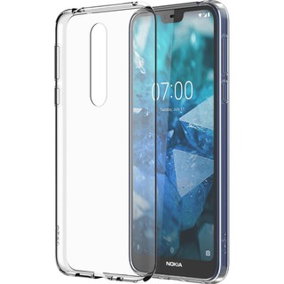 Ốp Silicon dẻo Nokia 6.1 Plus / Nokia X6 (trong suốt)