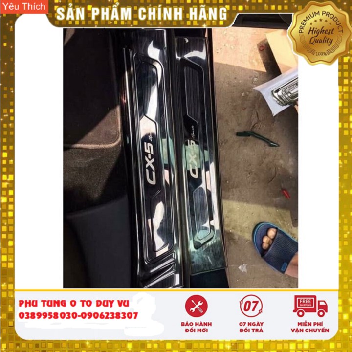 bộ ốp bậc chống trầy bước chân mazda cx5