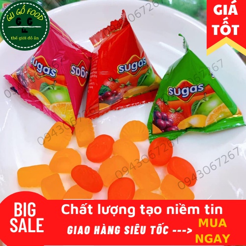 KẸO DẺO CHIP CHIP SUGAS VỊ HOA QUẢ SIÊU NGON