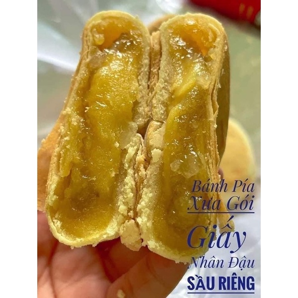 Bánh Pía Xưa gói giấy Tấn Phát nhân đậu xanh, khoai môn, xá xíu không trứng 350/cây 4cái