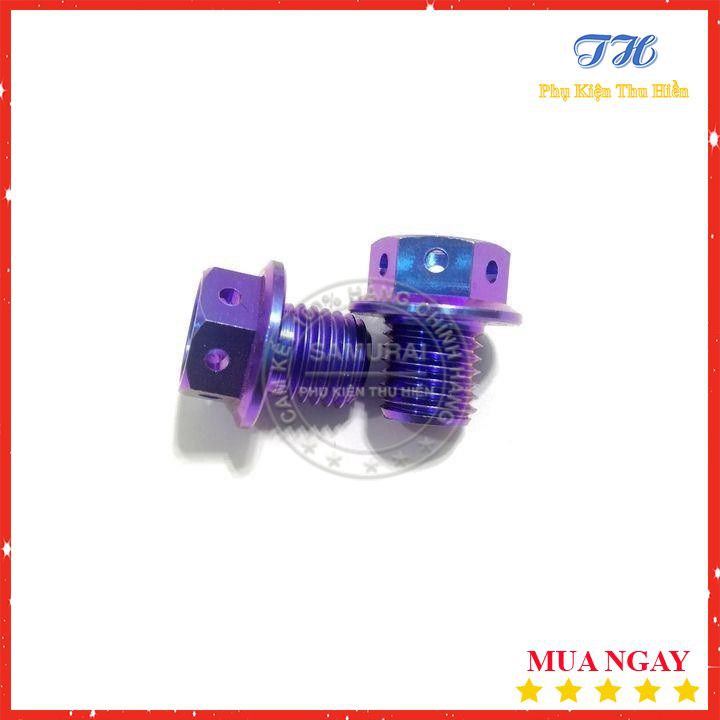 Ốc gr5 10li10 đầu vương miện gắn chân gương xe máy ( giá 1 con )