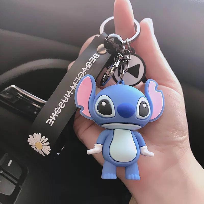 Móc khóa dây da hình hoa cúc xinh xắn