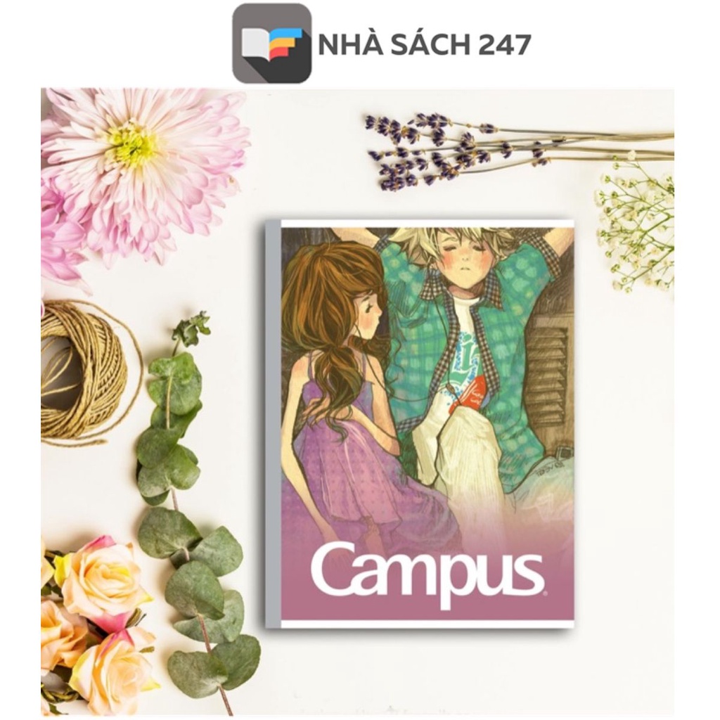 Vở kẻ ngang 200 trang Campus FriendShip  thiết kế đep, bắt mắt, đa dạng Tập vở dành cho học sinh cấp 2 &amp; cấp 3