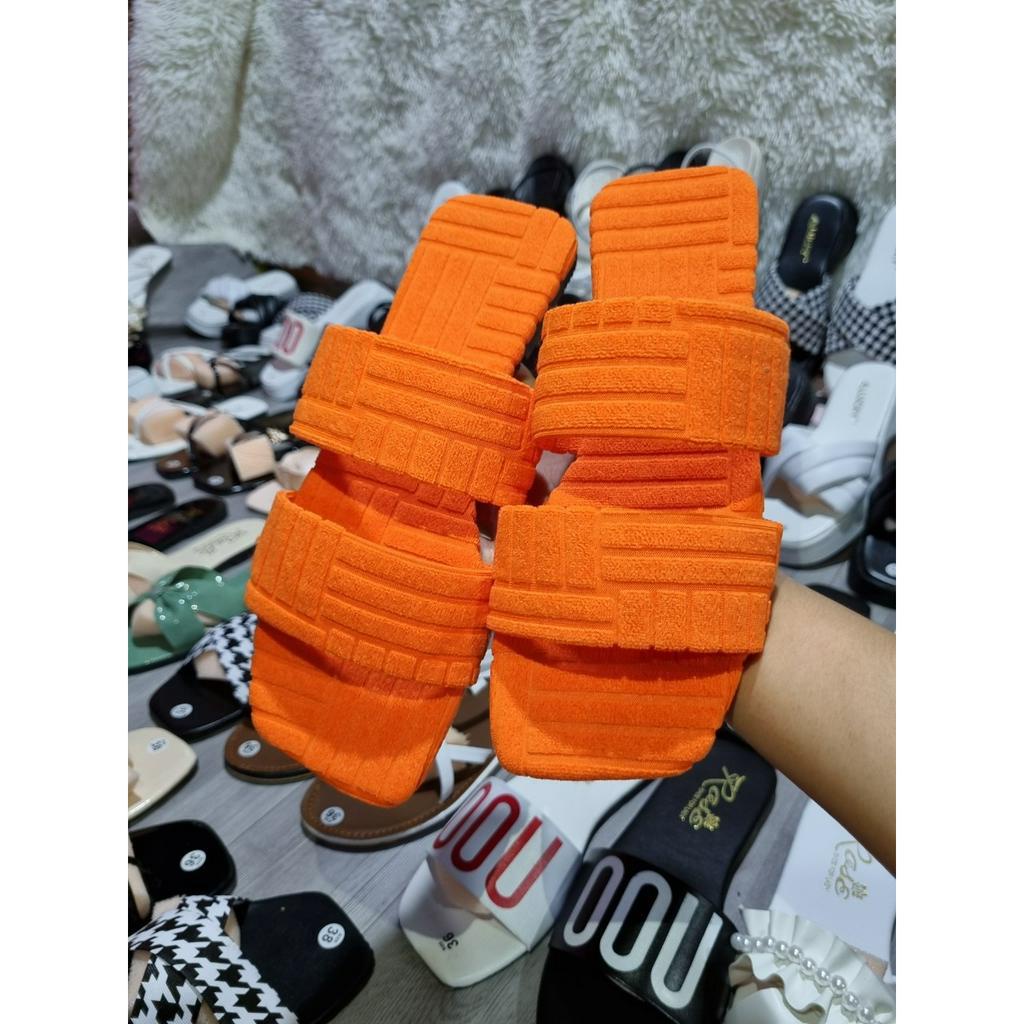 Dép lê/ Dép đế bệt MŨI VUÔNG nữ quai NGANG thời trang, dễ mang, ôm chân phù hợp đi chơi, đi biển