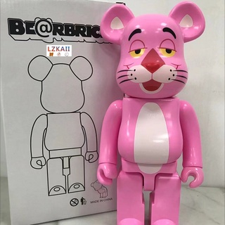 Mô hình nhân vật hoạt hình bearbrick × the pink phink - pink panther 400%