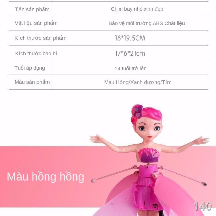 Đồ chơi trẻ em công chúa búp bê bay cảm ứng bằng tay Phát Sáng - cô tiên nhỏ bay, máy bay không người lái