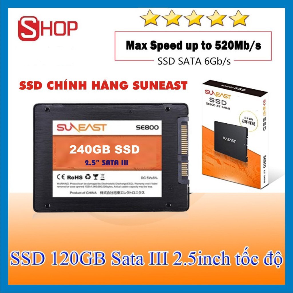 Ổ Cứng SSD 120GB Sunneast - Chính hãng Bảo hành 36 tháng!!!