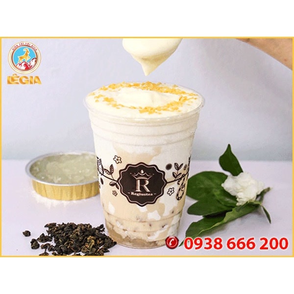 Bột Váng Sữa Muối Biển Làm Lớp Kem Béo Trên Trà Đào, Trà Oolong 1KG