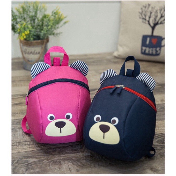 balo trẻ em hình gấu siêu dễ thương - balo cho bé trai bé gái Babyjoy Mart