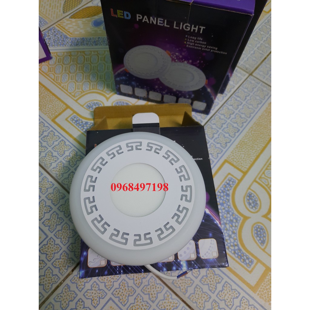 Đèn led âm trần mỏng 3 chế độ ánh sáng - Âm trần 3+3 (6w) Đổi màu xanh lá | BigBuy360 - bigbuy360.vn