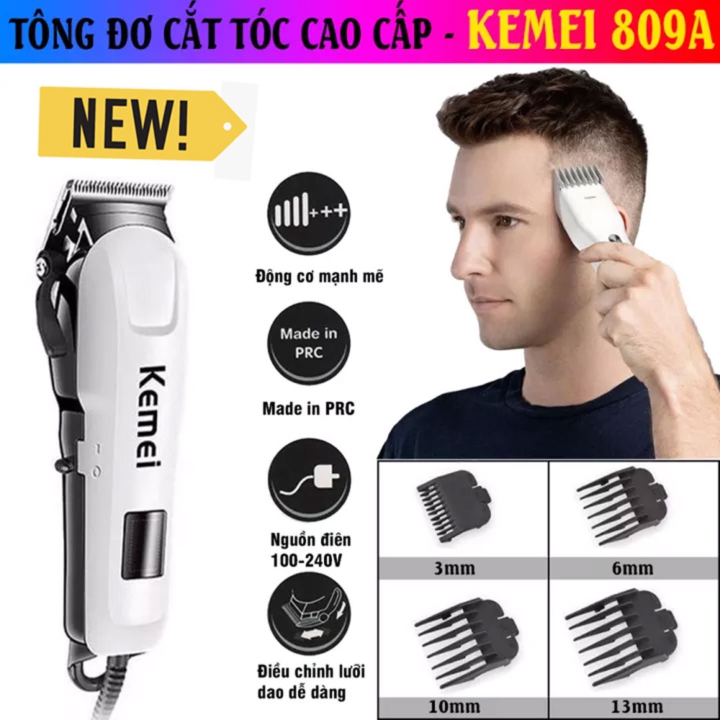 Tông đơ cắt tóc gia đình, cắt tóc trẻ em và người lớn KEMEI KM- 809A chuyên ngiệp không dây