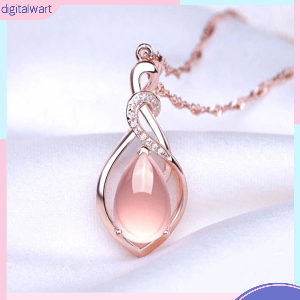 Dây Chuyền Mặt Tròn Đính Đá Thời Trang Cho Nữ