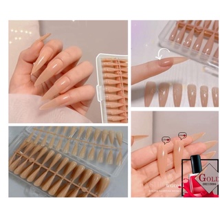 Móng Up Tay, Móng Màu Thạch Không Cần Sơn, làm nail màu hồng, màu cam, màu đỏ thạch
