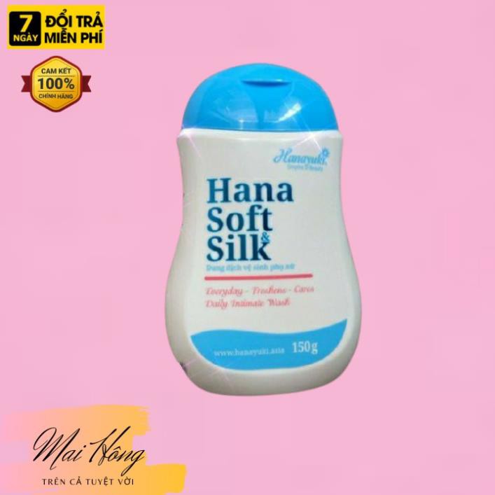 Dung dịch vệ sinh phụ nữ hana soft silk chính hãng 150ml.